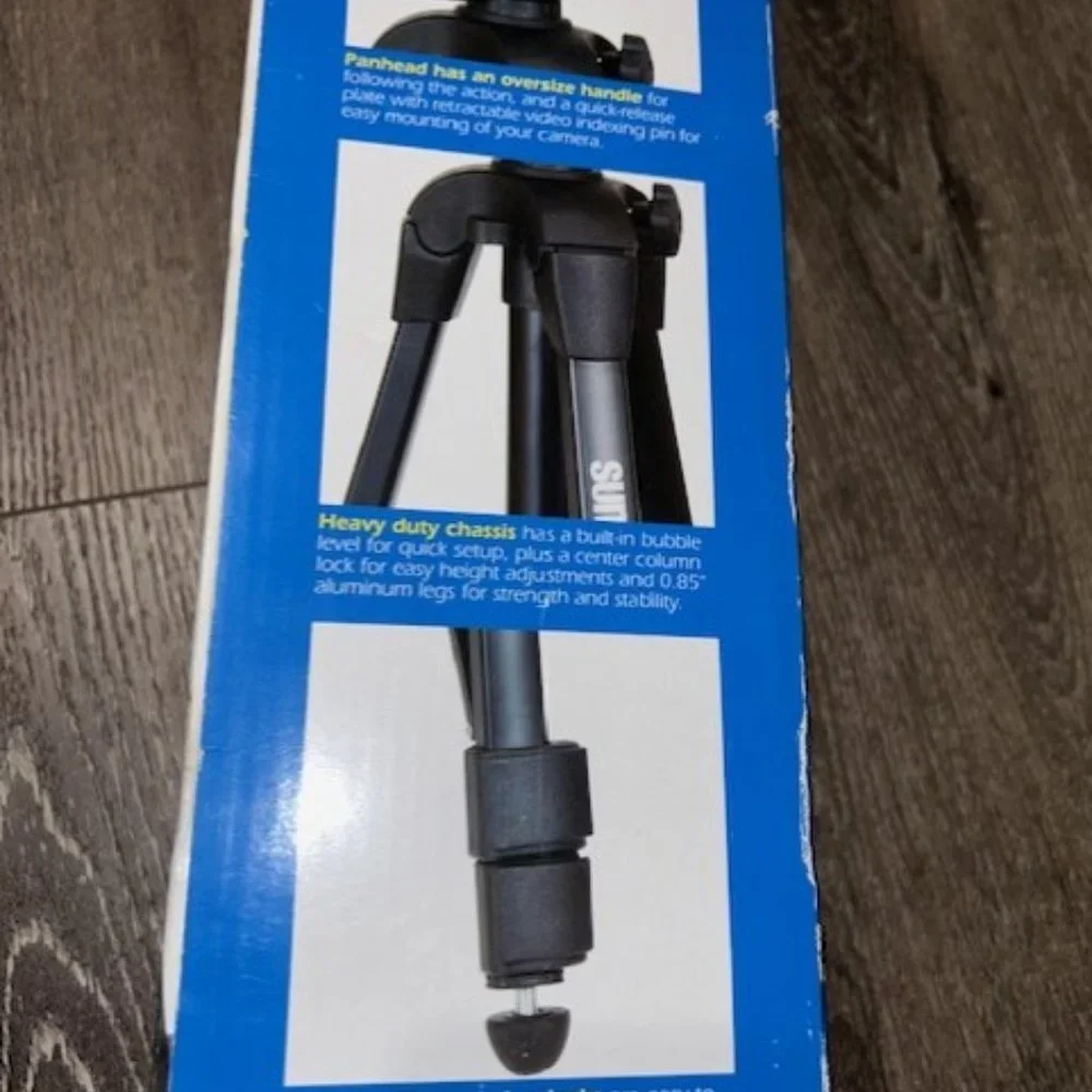 Sunpak 6601TM 2-in-1 Tripod/Monopod for Cameras & Camcorders